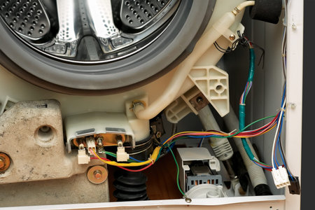 Dismantled washing machine の写真素材