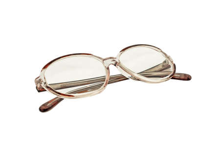 Glasses Cases close-up, isolated on white background の写真素材