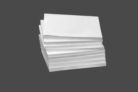 Pile catalogs, isolated on a white background.の写真素材