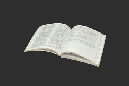 Pile catalogs, isolated on a white background.
