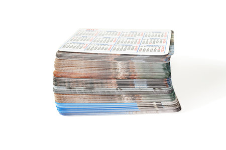Set photo cards. Isolated on white background.