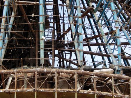 Reconstruction of the monument in Zhanaozen. Kazakhstan.