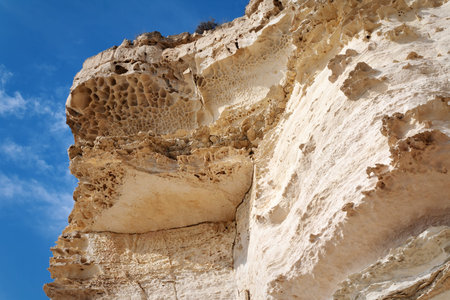 Rocks on the shore of the Caspian Sea.