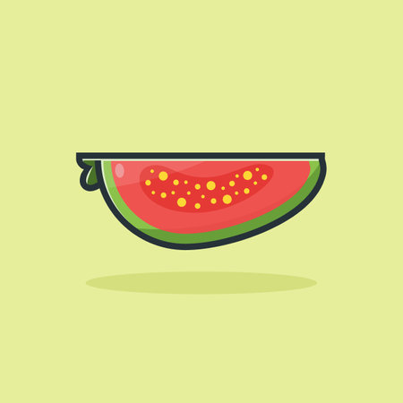 guava fruit slice illustration designのイラスト素材