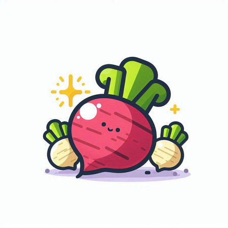 Radish vegetable vector icon. Radish icon. Radish icon. Radish icon. Radish icon. Radish icon. Radish icon. Radish icon. Radish icon. Radish icon. Radish icon. Radish icon. Radish icon. Radish icon. Radish icon.のイラスト素材