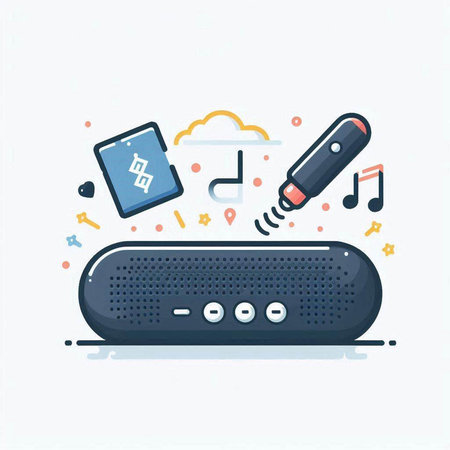 Modern flat design vector illustration concept of cloud computing and internet technology.のイラスト素材
