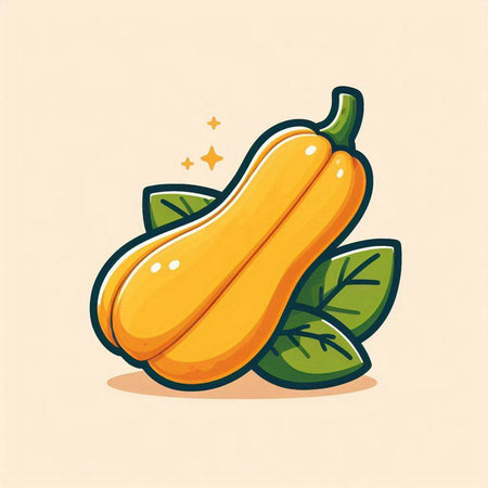 pumpkin vector illustration in cartoon flat style. vegetable icon.のイラスト素材