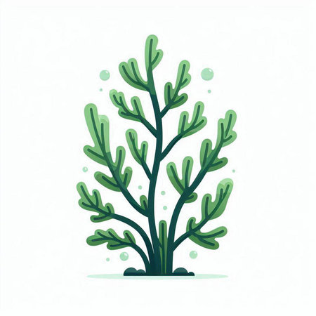 Coral vector illustration. Isolated on white background. Vector illustration.のイラスト素材