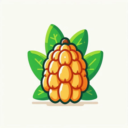 Cocoa fruit icon. Vector illustration. Cacao fruit icon.のイラスト素材