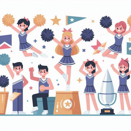 Illustration of a set of delicious cookies and a glass of milkのイラスト素材