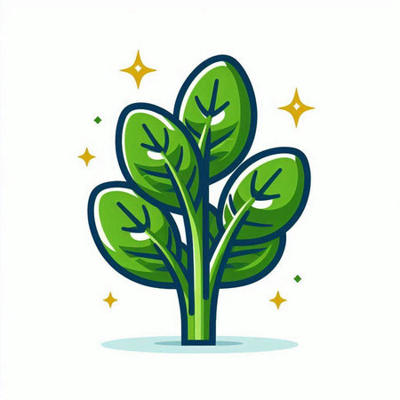 Vector illustration of a stylized green tree on a white background.のイラスト素材