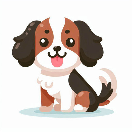 Cute cartoon donkey. Vector illustration in a flat style on a white background.のイラスト素材