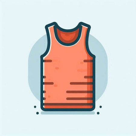 Basketball jersey vector icon. Sportswear, t-shirt illustration.のイラスト素材