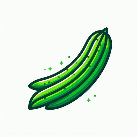 Cucumber icon. Cucumber icon. Cucumber vector icon.のイラスト素材