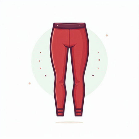 Women's pants. Vector illustration in flat style on white background.のイラスト素材