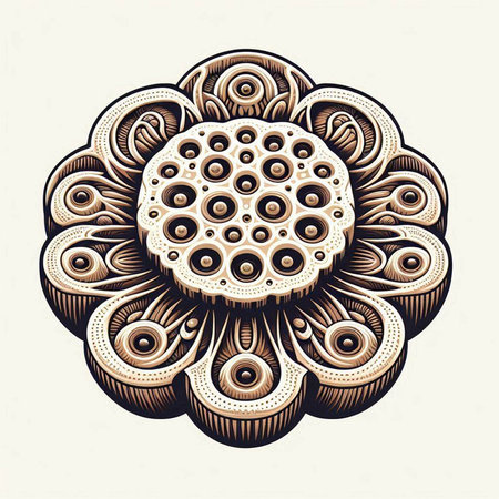 Vintage mandala. Hand drawn vector illustration for your design.のイラスト素材