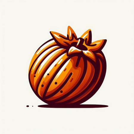 Pomegranate fruit on white background. Vector illustration for your designのイラスト素材