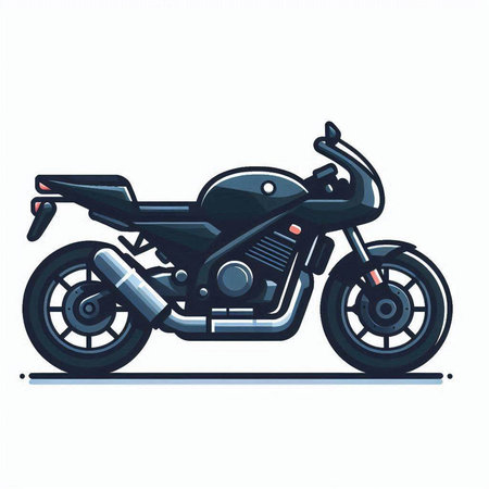 Motorcycle vector icon on white background. Motorcycle illustration. Motorcycle vector icon. Motorcycle vector iconのイラスト素材