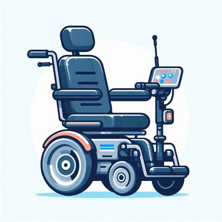 Wheelchair vector illustration. Wheelchair for disabled person. Wheelchair for disabled people.のイラスト素材