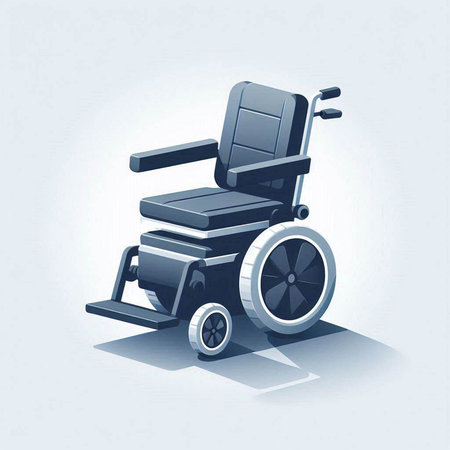 Wheelchair for disabled person. Vector illustration of wheelchair for disabled person.のイラスト素材