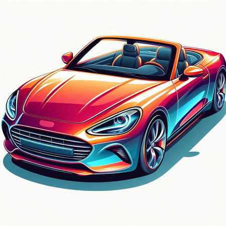 Sport car. Vector illustration on a white background. Eps 10.のイラスト素材