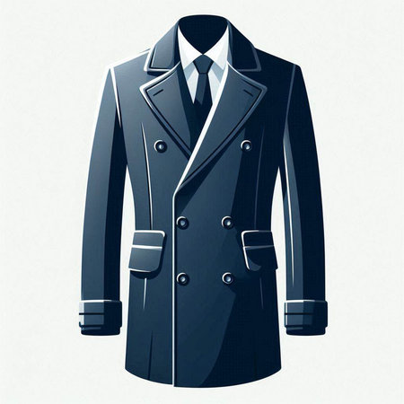 Men's suit on a white background. Vector illustration. Eps 10.のイラスト素材