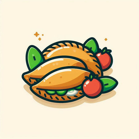 Illustration Vector Graphic of Cute Pastry. Perfect to use for Food Companyのイラスト素材