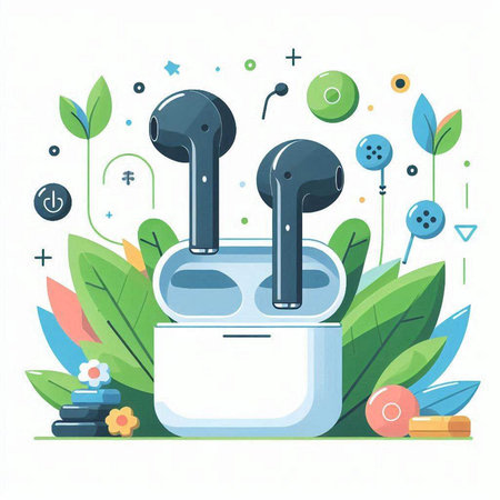 Vector illustration of a set of accessories for the care of the body.のイラスト素材