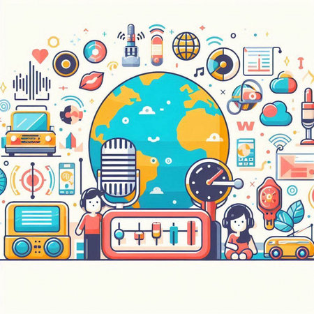 Traveling around the world concept. Vector illustration in flat style.のイラスト素材