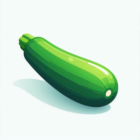 Zucchini on a white background. Vector illustration. Eps 10のイラスト素材