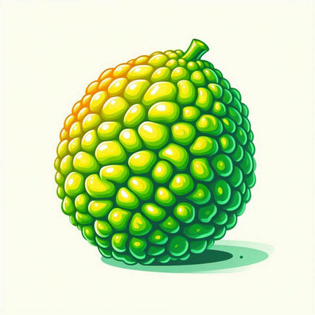Lime fruit isolated on white background. Vector illustration in cartoon style.のイラスト素材