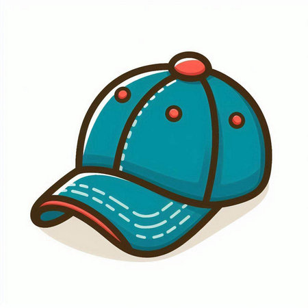 Baseball cap on a white background, vector illustration, eps 10のイラスト素材