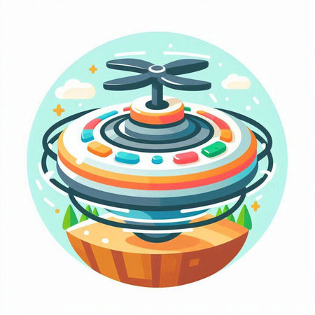 Drone icon. Cartoon illustration of drone vector icon for web designのイラスト素材