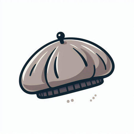 Vector hand drawn doodle illustration of a cap. Isolated on white background.のイラスト素材