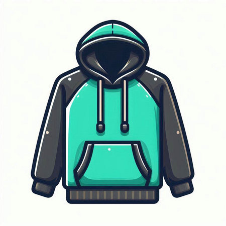 Jacket for camping and hiking on a white background. Vector illustrationのイラスト素材
