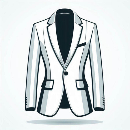 Illustration of a business suit isolated on a white background - vectorのイラスト素材