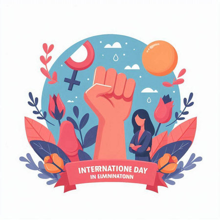 International Women's Day vector illustration. International Women's Day banner.のイラスト素材
