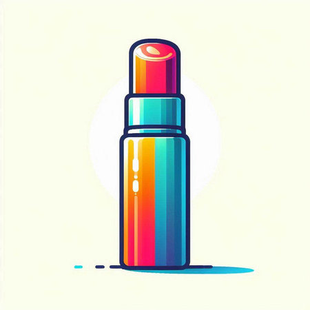 Lipstick icon. Cartoon illustration of lipstick icon for web designのイラスト素材