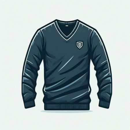 Soccer jersey on a white background. Vector illustration of a soccer jersey.のイラスト素材