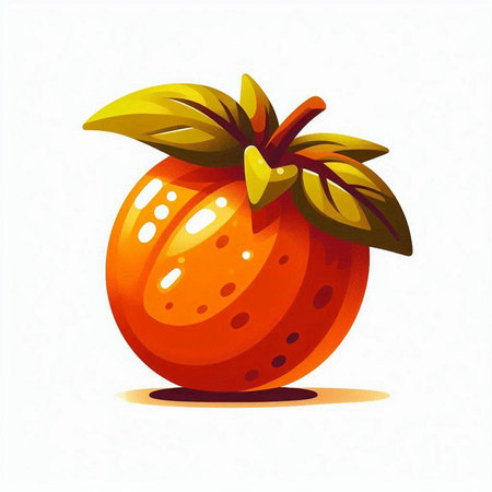 Orange fruit isolated on white background. Vector illustration. Eps 10.のイラスト素材