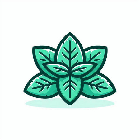 Leaf icon. Vector illustration. Isolated on white background.のイラスト素材