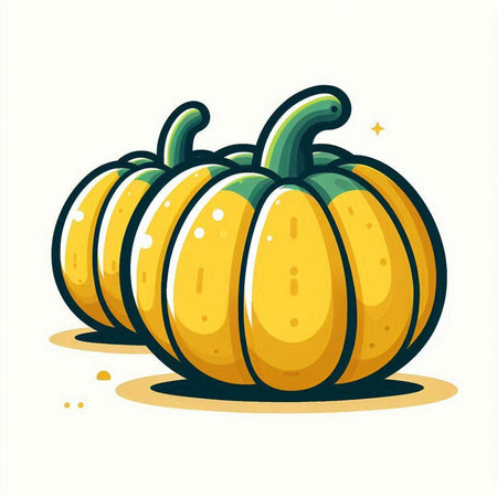 Pumpkin isolated on white background. Vector illustration. Eps 10.のイラスト素材
