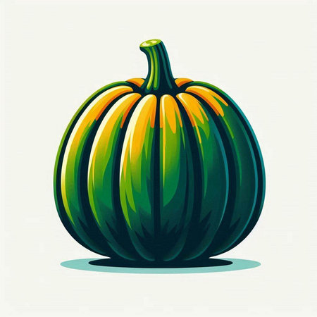 Pumpkin. Vector illustration of a pumpkin on a white background.のイラスト素材