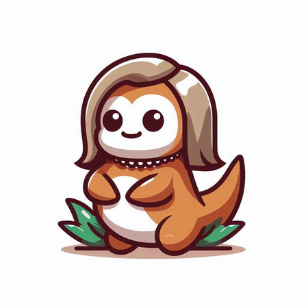 Cute cartoon dog. Vector illustration isolated on white background. Cartoon style.のイラスト素材