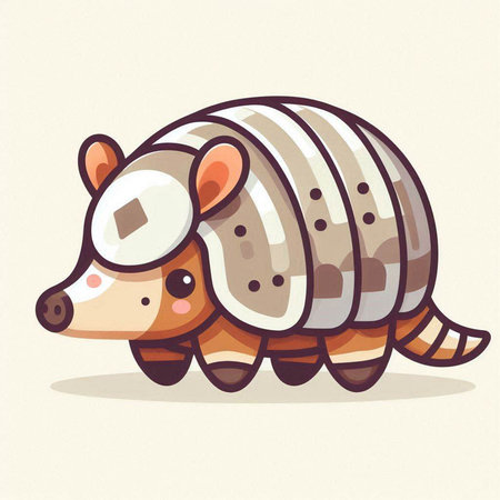 Cute cartoon hedgehog. Vector illustration in a flat style.のイラスト素材
