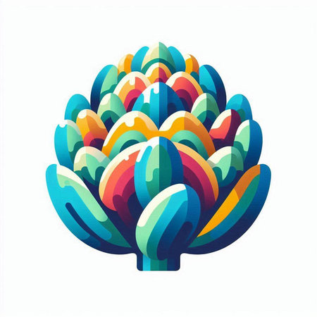 Artichoke icon isolated on white background. Vector illustration. Eps 10.のイラスト素材