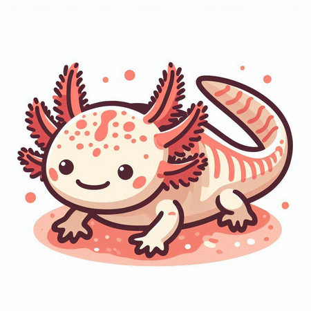 Cute cartoon dragon isolated on a white background. Vector illustration.のイラスト素材