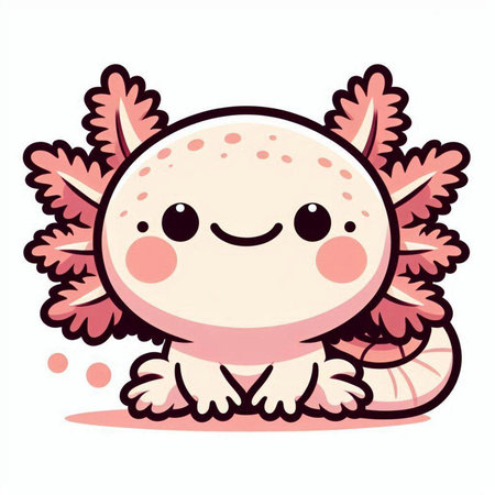 Cute cartoon monster. Vector illustration isolated on a white background.のイラスト素材