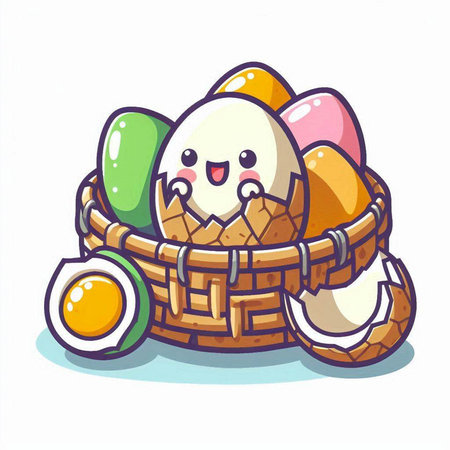 Rice terraces and mountains in flat style. Vector illustration.のイラスト素材