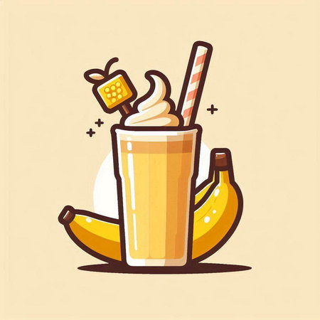 Illustration of cute cartoon boiled egg in bowl with chopsticks.のイラスト素材